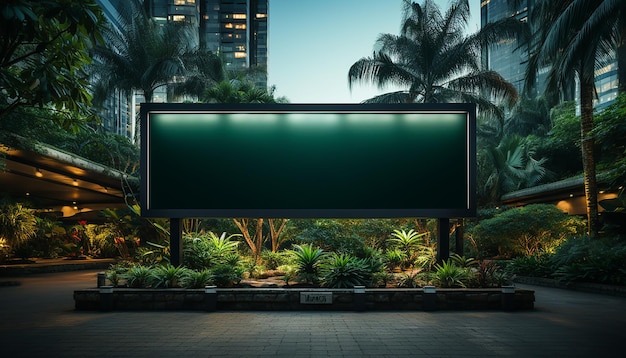 Elegant modern luxury mockup blank billboard