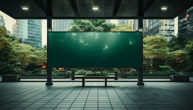 Elegant modern luxury mockup blank billboard