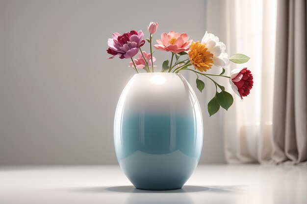 エレガントなモダンな花瓶デザイン