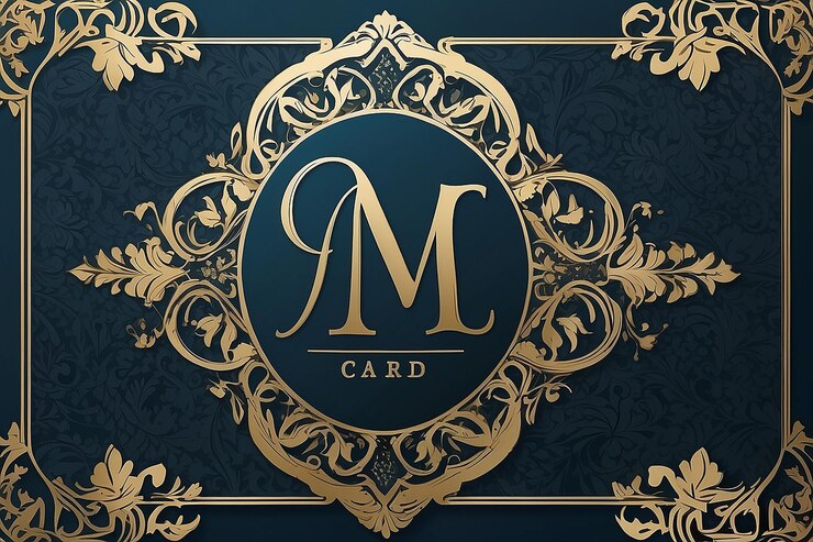 Photo elegant monogram gift card design