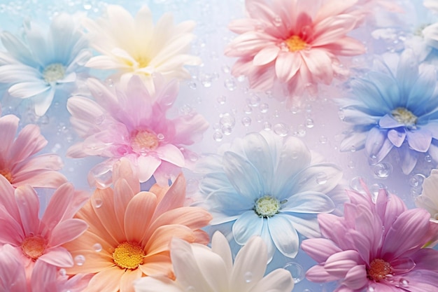 Elegant mothers day beautiful flower greeting background