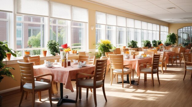 Elegant nursing home interior