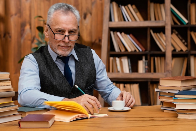 Photo elegant old man