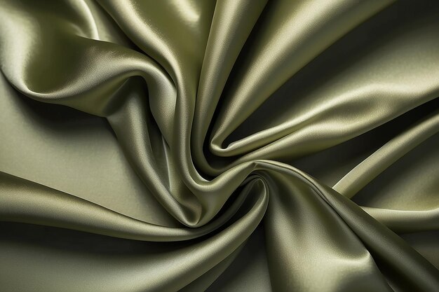 Elegant Olive Silk Satin Abstract Luxury Background
