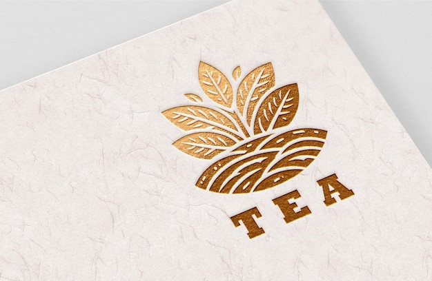 Elegant ontwerp van het thee-logo
