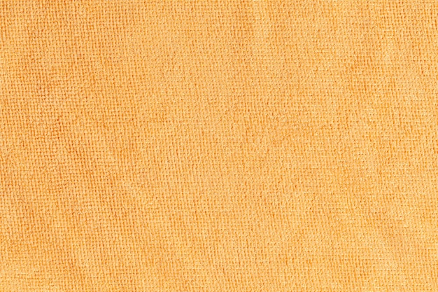 Elegant orange cotton fabric texture background