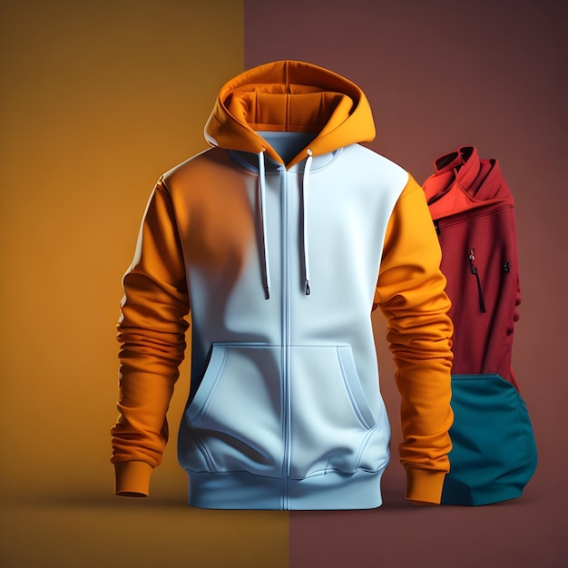 elegant oranje hoodiemodel