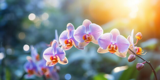 Elegant orchid flower in exquisite macro detail