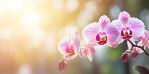 Elegant orchid flower in exquisite macro detail