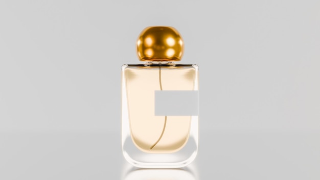 Elegant parfuum fles mockup premium foto 3d render