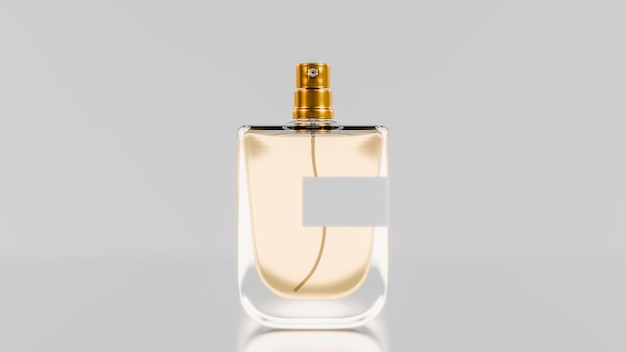 Elegant parfuum fles mockup premium foto 3d render