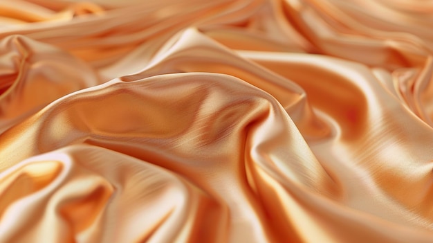 Elegant peach gold satin fabric texture background