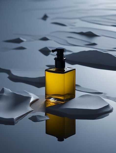 Elegant perfume container for men Generative AI