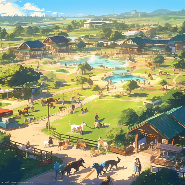 Elegant Pet Park in a Picturesque Village