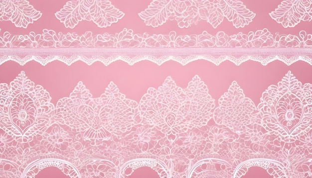 Photo elegant pink lace pattern background