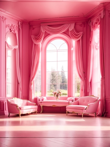 Elegant Pink Room