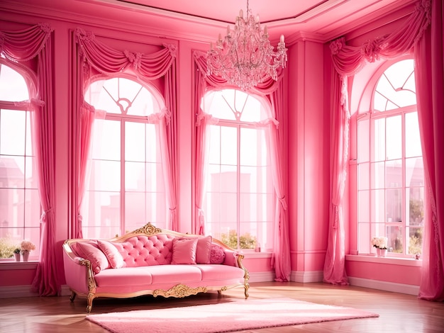 Elegant Pink Room