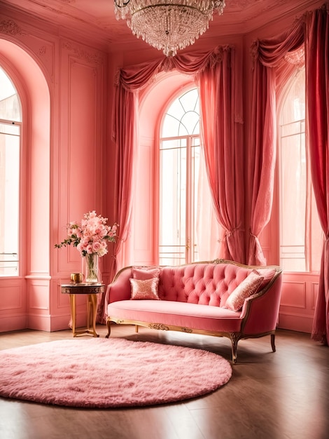 Elegant Pink Room