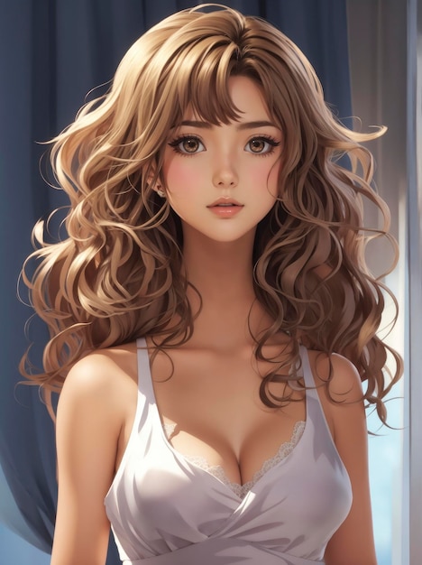 Elegant Portrait of an Anime Girl