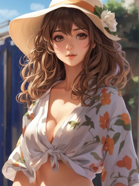 Elegant Portrait of an Anime Girl