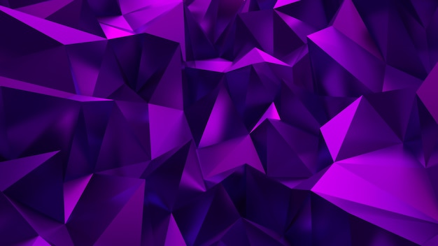 Elegant purple with triangles and crystals.