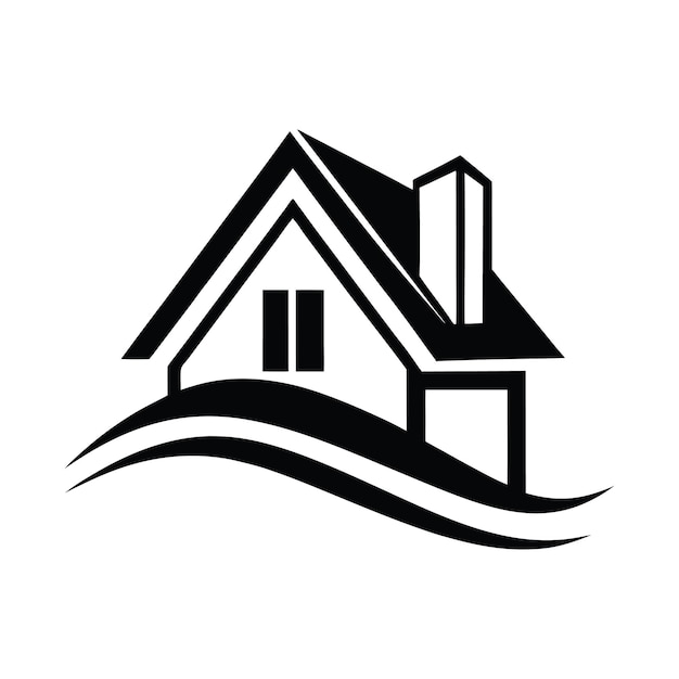 elegant real estate logo design for modern homes