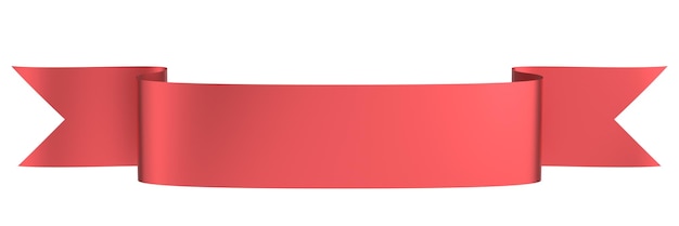라벨 3D 일러스트레이션을 위한 우아한 리본