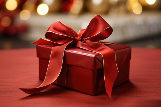 Elegant ribbonadorned velvet gift box