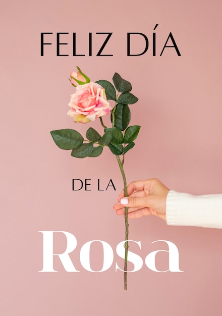 Foto elegante collage del giorno della rosa