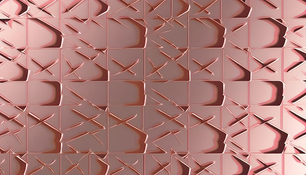 Elegant Rose Gold Geometric Pattern