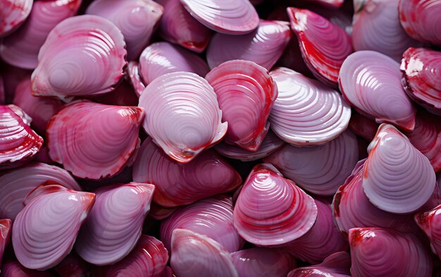 Elegant shellfish pattern background texture