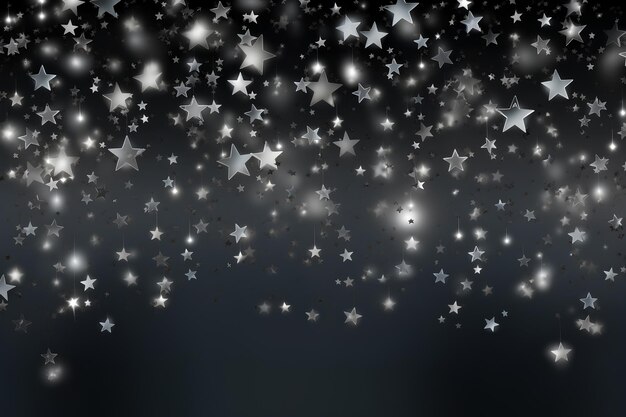 Photo elegant silver starry sky