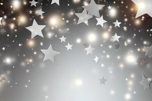 Photo elegant silver starry sky