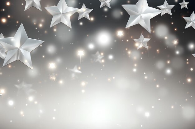 Photo elegant silver starry sky