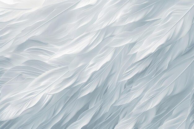 Photo elegant and smooth white feather texture for serene and pure background designs