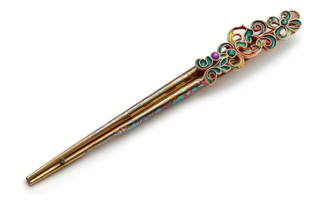 Foto elegant song dynasty cloisonne hairpin generatieve ai