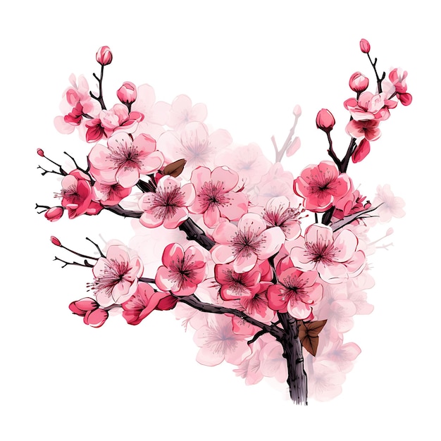 デジタル クラフト用のエレガントなスタンプ コレクション水彩花と芸術的なデザイン