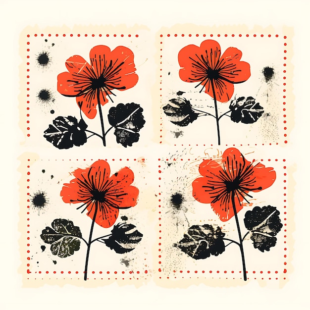 Elegant Stamp Collection Watercolor Flowers and Artistic Designs for Digital Crafting