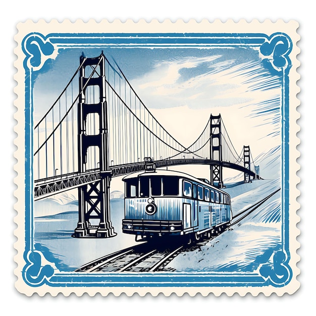 エレガントな切手デザイン 世界中の美しい都市への旅を始めます