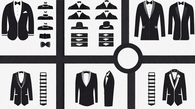 Photo elegant tuxedos for special occasions