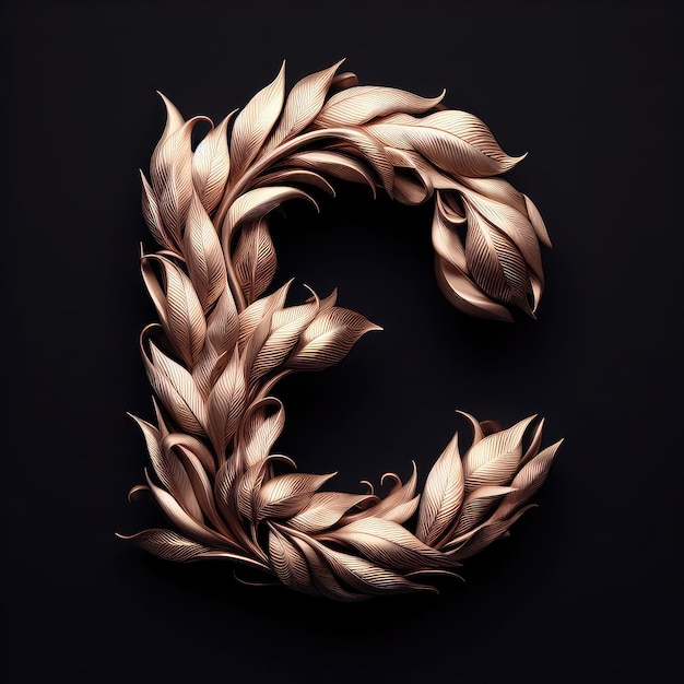 Elegant Typography with Leafy Enchantment