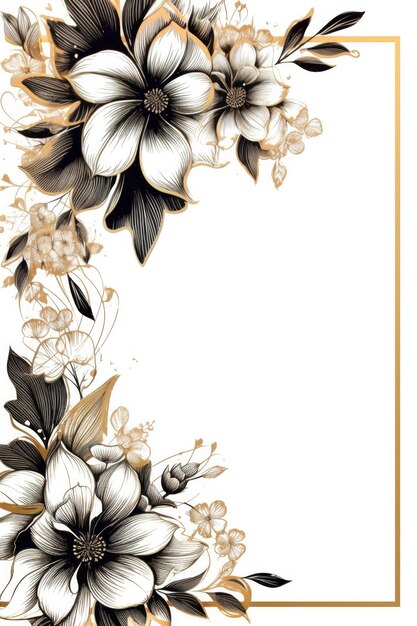 Elegant vector bloemen frame