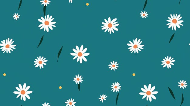 Elegant Vibrant Daisy Ornament Detailed Intricate amp Seamless Pattern