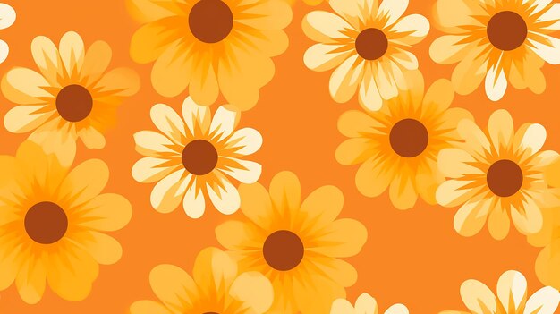 Elegant vibrant daisy ornament detailed intricate amp seamless pattern