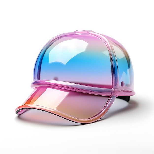 Photo elegant visor hats for children with transparent pvc material rainbocreative concept ideas design