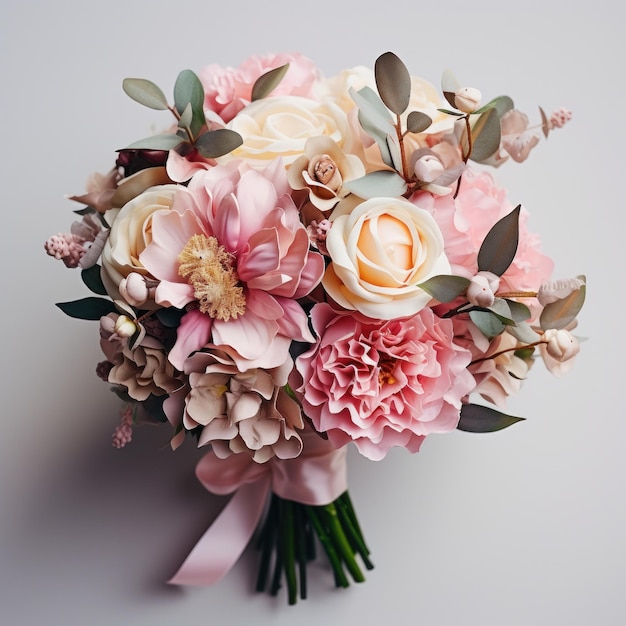 Elegant wedding bouquet Illustration AI GenerativexA