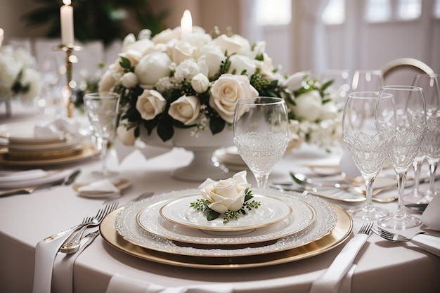 Elegant wedding dishes