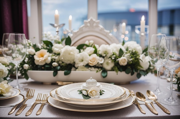 Elegant wedding dishes