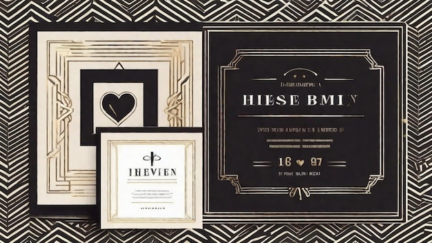 Photo elegant wedding invitation design ideas