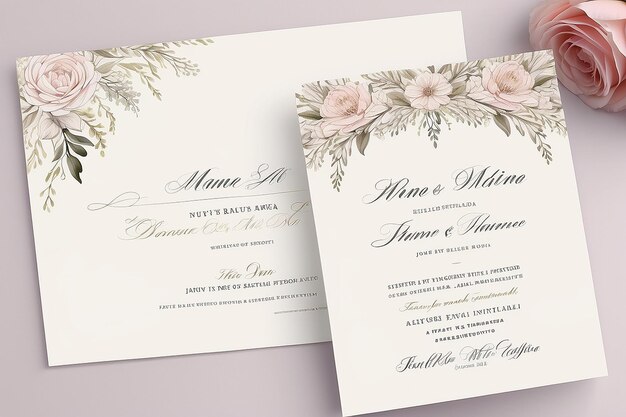 Elegant Wedding Invitation Template